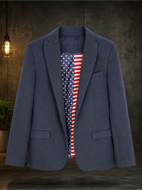 chubbies Other - Chubbies Navy Sport Coat with American Flag Lining